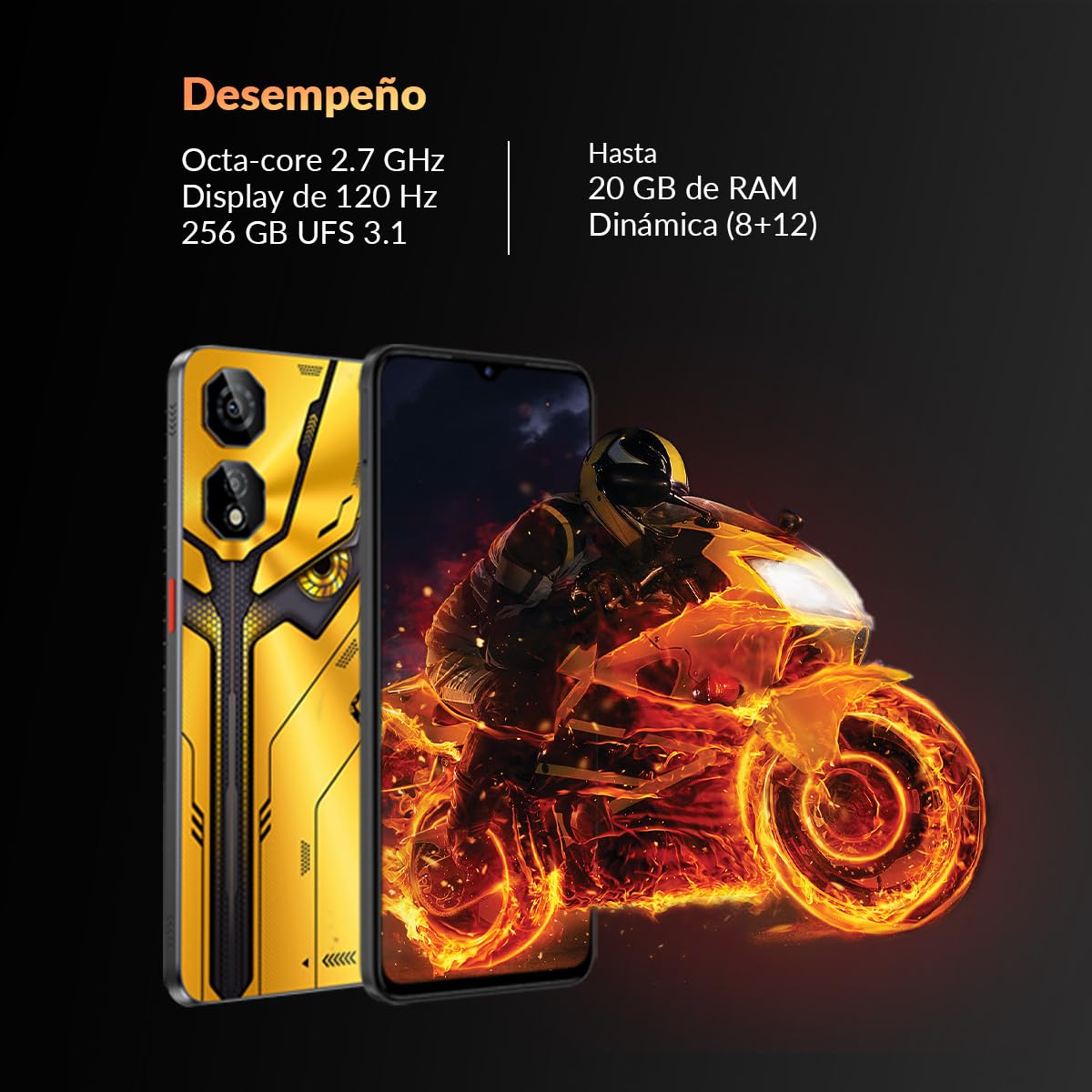 nubia Smartphone Neo 2 5G, 256GB+8GB RAM Principal (+12Gb RAM Dinamica) 50Mpx + 2Mpx Frontal 16Mpx Liberado Gris